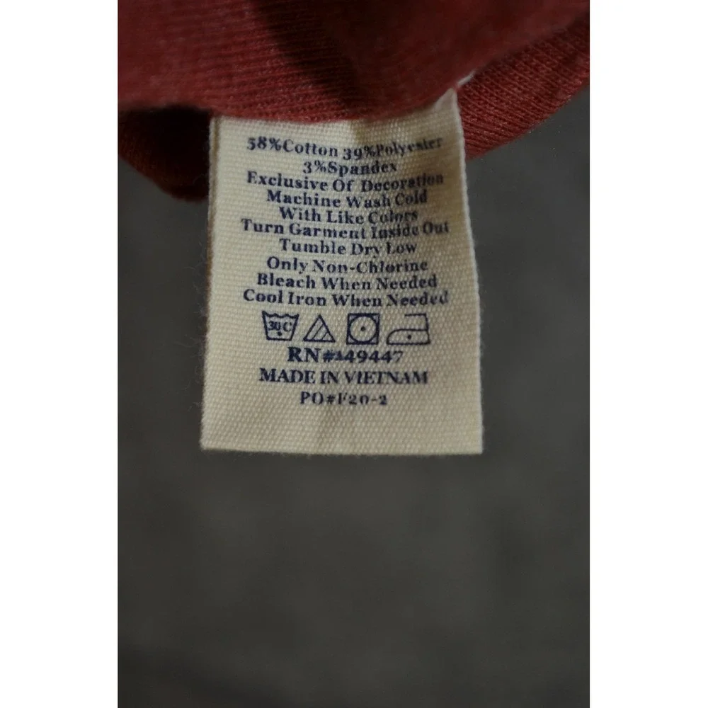 The Normal Brand Sweater‎ Mens Large Red Quarter Zip Mock Neck Long Sleeve